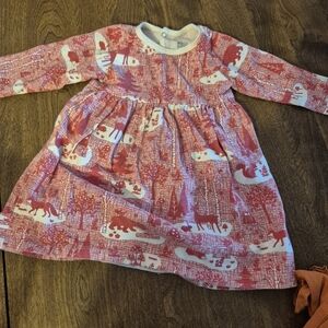 Red and White Winter Print